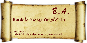 Benkóczky Angéla névjegykártya